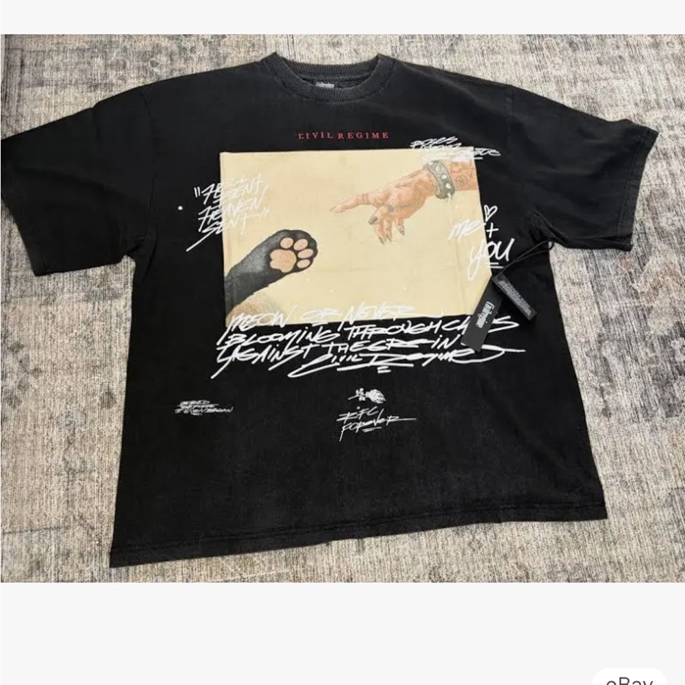 NWT Civil Regime Creation of Anarchy 199x oversized shirt